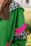 Leopard Zip Up Long Sleeve Hooded Jacket - Trendsi - Flyclothing LLC