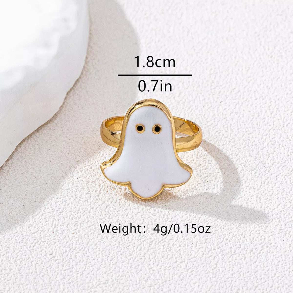 Halloween Ghost 18K Gold-Plated Ring - Trendsi - Flyclothing LLC