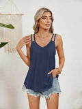 Florira Cutout Eyelet Tank - Trendsi - Flyclothing LLC