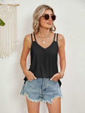 Florira Cutout Eyelet Tank - Trendsi - Flyclothing LLC