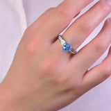 2 Carat Moissanite 925 Sterling Silver Ring - Trendsi - Flyclothing LLC