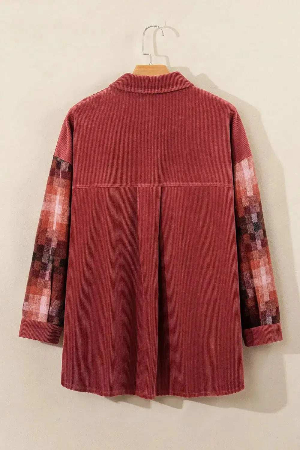 Button Up Long Sleeve Jacket - Trendsi - Flyclothing LLC