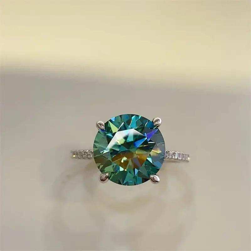 5 Carat Moissanite Zircon 925 Sterling Silver Ring - Trendsi - Flyclothing LLC