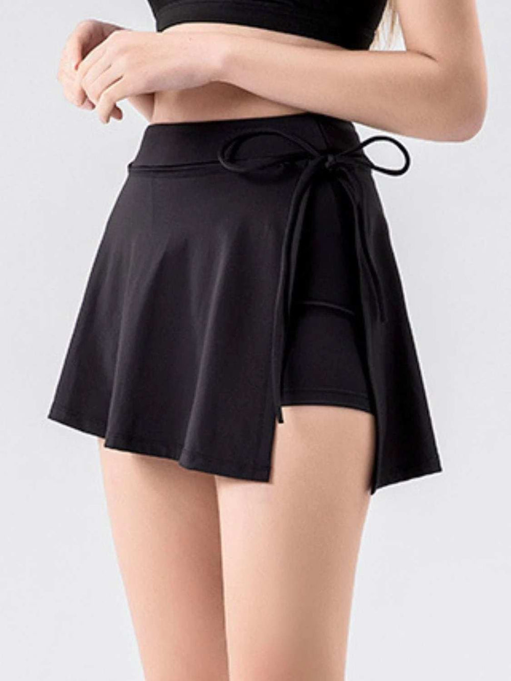 High Waist Active Skort with Pockets - Trendsi - Flyclothing LLC