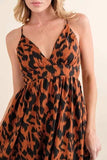 And The Why Leopard Print Plunge Maxi Dress - Trendsi - Flyclothing LLC