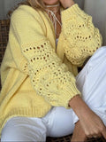 Crochet Open Front Drop Shoulder Cardigan - Trendsi - Flyclothing LLC