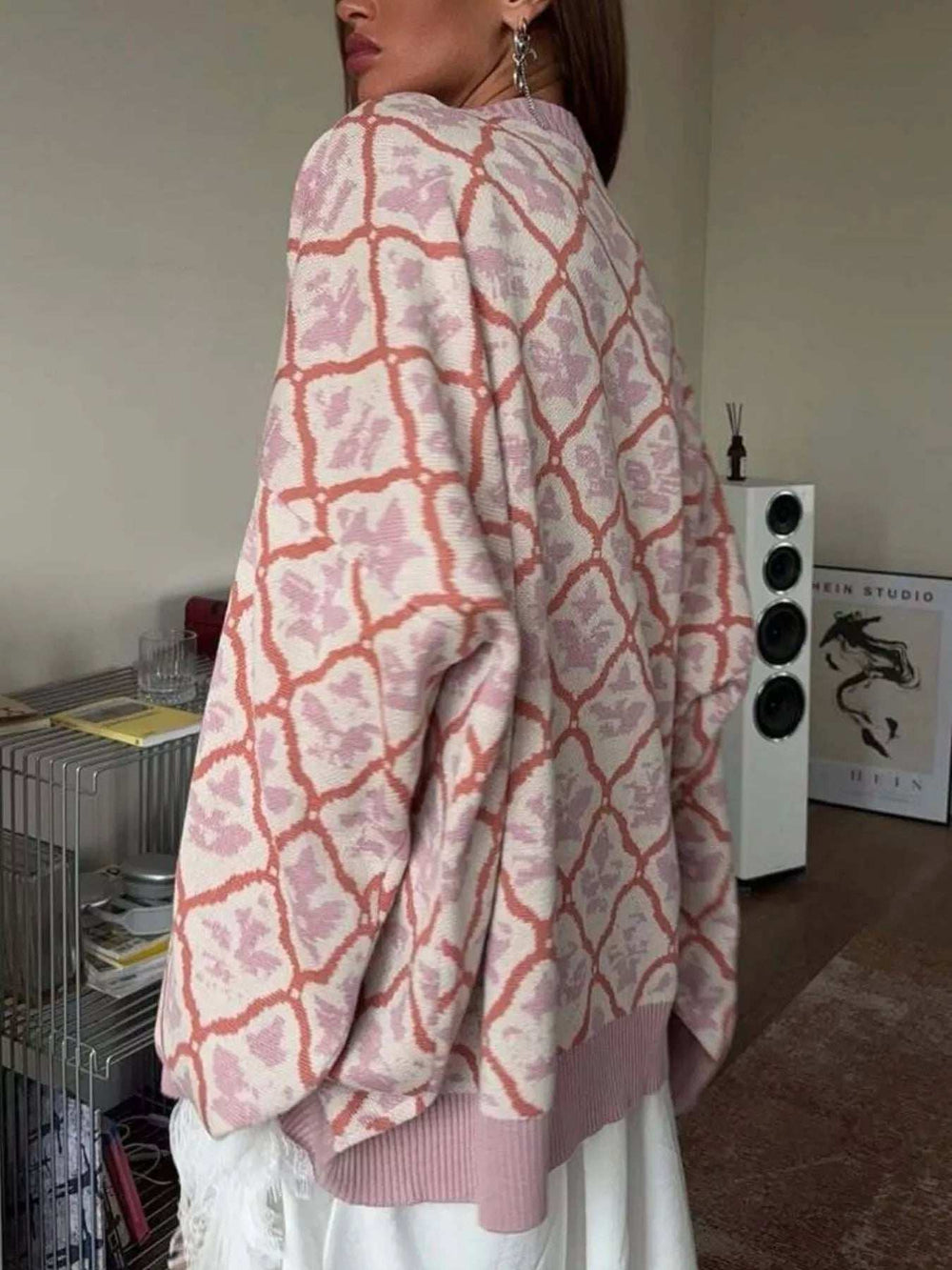 Letter Round Neck Long Sleeve Sweater - Trendsi - Flyclothing LLC