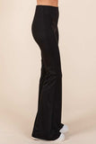 Mittoshop Stretchy Soft Elastic Waist Flare Pants - Trendsi - Flyclothing LLC