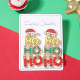 HO HO HO Christmas Drop Earrings - Trendsi - Flyclothing LLC