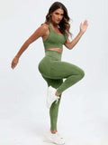 Scoop Neck Wide Strap Top and Pants Active Set - Trendsi - Flyclothing LLC