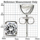 0W178 - Rhodium 925 Sterling Silver Earrings with AAA Grade CZ in Clear - Alamode - Flyclothing LLC