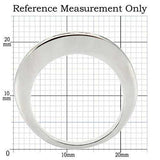 0W242 - Rhodium + Ruthenium Brass Ring with AAA Grade CZ in Jet - Alamode - Flyclothing LLC