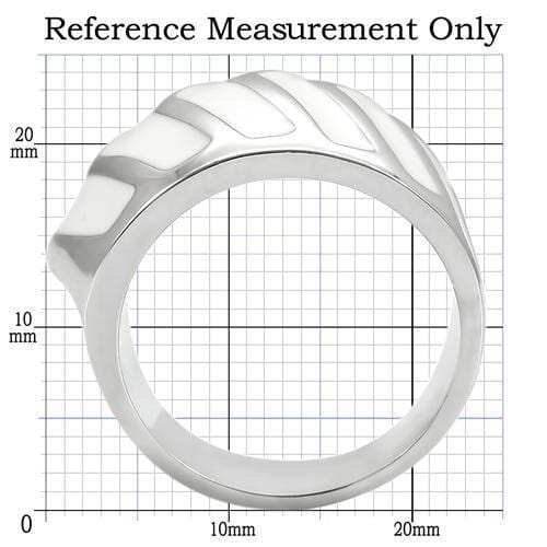 0W310 - Rhodium Brass Ring with No Stone - Alamode - Flyclothing LLC