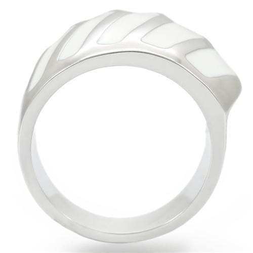 0W310 - Rhodium Brass Ring with No Stone - Alamode - Flyclothing LLC