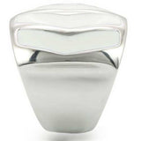 0W310 - Rhodium Brass Ring with No Stone - Alamode - Flyclothing LLC