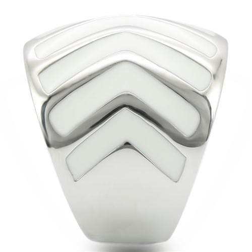 0W310 - Rhodium Brass Ring with No Stone - Alamode - Flyclothing LLC