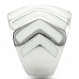 0W310 - Rhodium Brass Ring with No Stone - Alamode - Flyclothing LLC