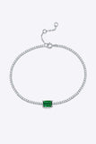 1 Carat Lab-Grown Emerald Bracelet - Trendsi - Flyclothing LLC