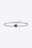 1 Carat Lab-Grown Emerald Bracelet - Trendsi - Flyclothing LLC
