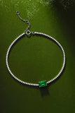 1 Carat Lab-Grown Emerald Bracelet - Trendsi - Flyclothing LLC