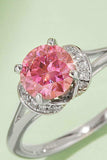 1 Carat Moissanite 4-Prong 925 Sterling Silver Ring - Trendsi - Flyclothing LLC