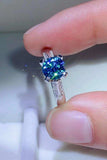 1 Carat Moissanite 4-Prong Ring - Trendsi - Flyclothing LLC