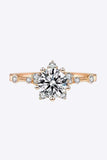 1 Carat Moissanite 6-Prong Ring - Trendsi - Flyclothing LLC