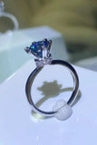 1 Carat Moissanite 6-Prong Solitaire Ring - Trendsi - Flyclothing LLC