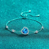 1 Carat Moissanite 925 Sterling Silver Bracelet - Trendsi - Flyclothing LLC