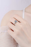 1 Carat Moissanite 925 Sterling Silver Bypass Ring - Trendsi - Flyclothing LLC