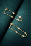 1 Carat Moissanite 925 Sterling Silver Chain Earrings - Trendsi - Flyclothing LLC