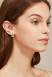 1 Carat Moissanite 925 Sterling Silver Earrings - Trendsi - Flyclothing LLC