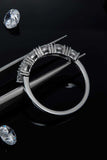 1 Carat Moissanite 925 Sterling Silver Half-Eternity Ring - Trendsi - Flyclothing LLC