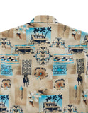Tin Haul Mens Long Sleeve Snap Tin Haul Tiki Western Shirt - TIN HAUL - Flyclothing LLC