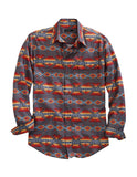 Tin Haul Mens Long Sleeve Snap Fire Aztec Western Shirt - Tin Haul - Flyclothing LLC