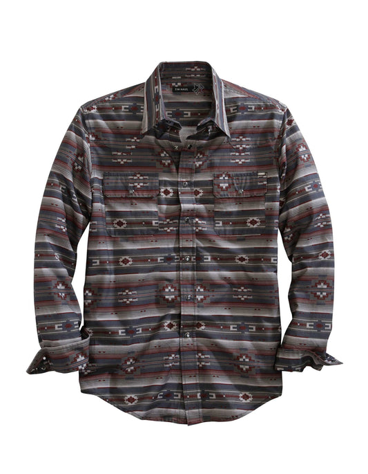 Tin Haul Mens Long Sleeve Snap Aztec Serape Western Shirt - Tin Haul - Flyclothing LLC