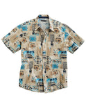 Tin Haul Mens Short Sleeve Snap Tin Haul Tiki Western Shirt - TIN HAUL - Flyclothing LLC