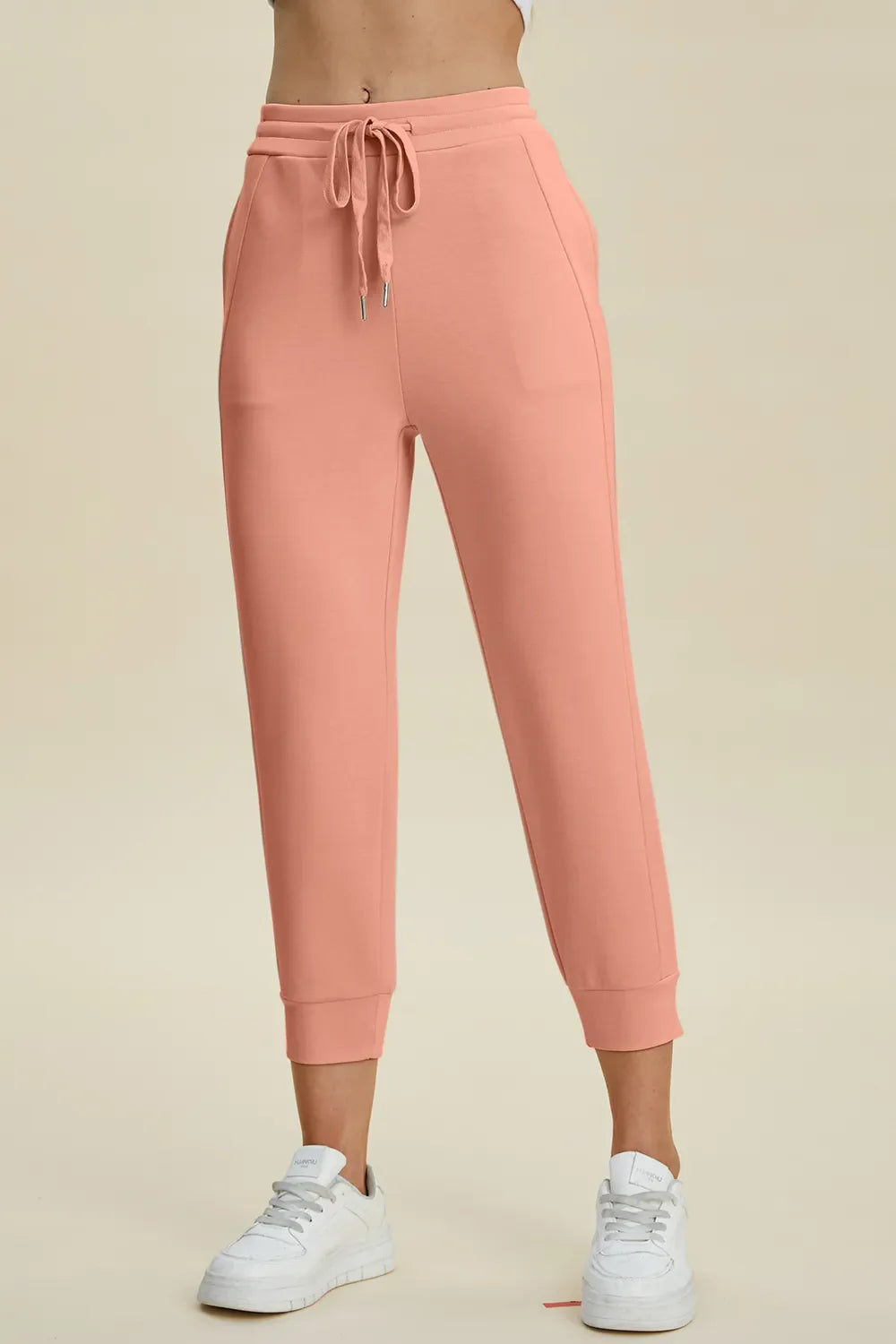 Basic Bae Full Size Air Scuba Drawstring High Waist Cropped Pants - ShopBasicbae - Flyclothing LLC