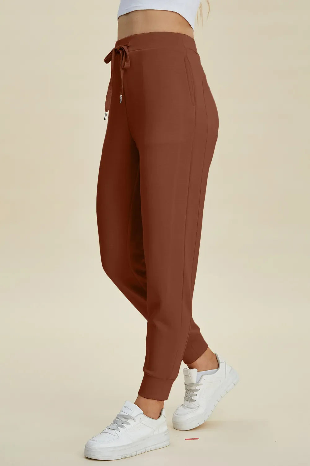 Basic Bae Full Size Air Scuba Drawstring High Waist Joggers - ShopBasicbae - Flyclothing LLC