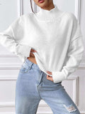 Turtleneck Long Sleeve Sweater - Trendsi - Flyclothing LLC