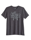 Tin Haul Unisex Short Sleeve Tin Haul World Famous Sign Screen Print T Shirt Dark Heather Grey - TIN HAUL - Flyclothing LLC