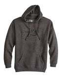 Tin Haul Mens Tin Haul Pullover Hoodie With Curly Script Dark Grey - TIN HAUL - Flyclothing LLC
