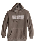 Tin Haul Menstin Haul Pullover Hoodie Mountain Screen Print Pigment Dyed Brown - TIN HAUL - Flyclothing LLC