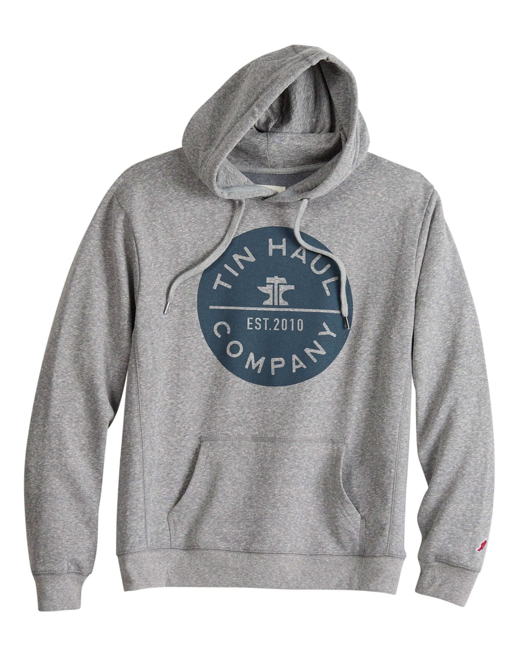 Tin Haul Mens Tin Haul Pullover Hoodie Circle Scredn Print Triblend Heather Grey - TIN HAUL - Flyclothing LLC