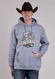 Mens Tin Haul Bronc Rider Screen Print Pullover Jacket