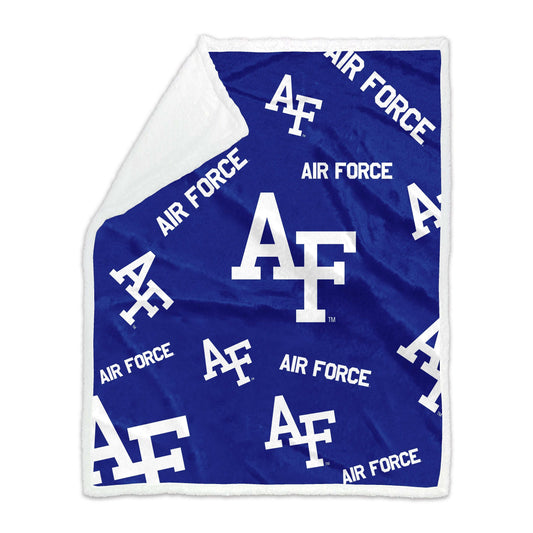 Air Force Academy 50x60 Plush Sherpa Throw - Logo Brands - Flyclothing LLC