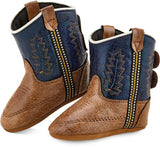 Old West Tan canyon crackle foot blue crackle shaft Poppet - Old West - Flyclothing LLC