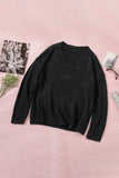 V-Neck Dropped Shoulder Sweater - Trendsi - Flyclothing LLC