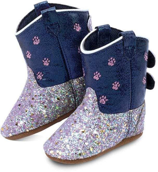 Old West Sparkling Purple Foot Blue Crackle Shaft Poppets - Old West - Flyclothing LLC