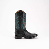 Ferrini Colt Black Full Quill Ostrich Mens Boot - Ferrini USA - Flyclothing LLC